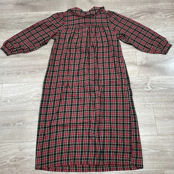 Erika Taylor Intimates Flannel Plaid Full Length Long Nightgown - Picture 14 of 14